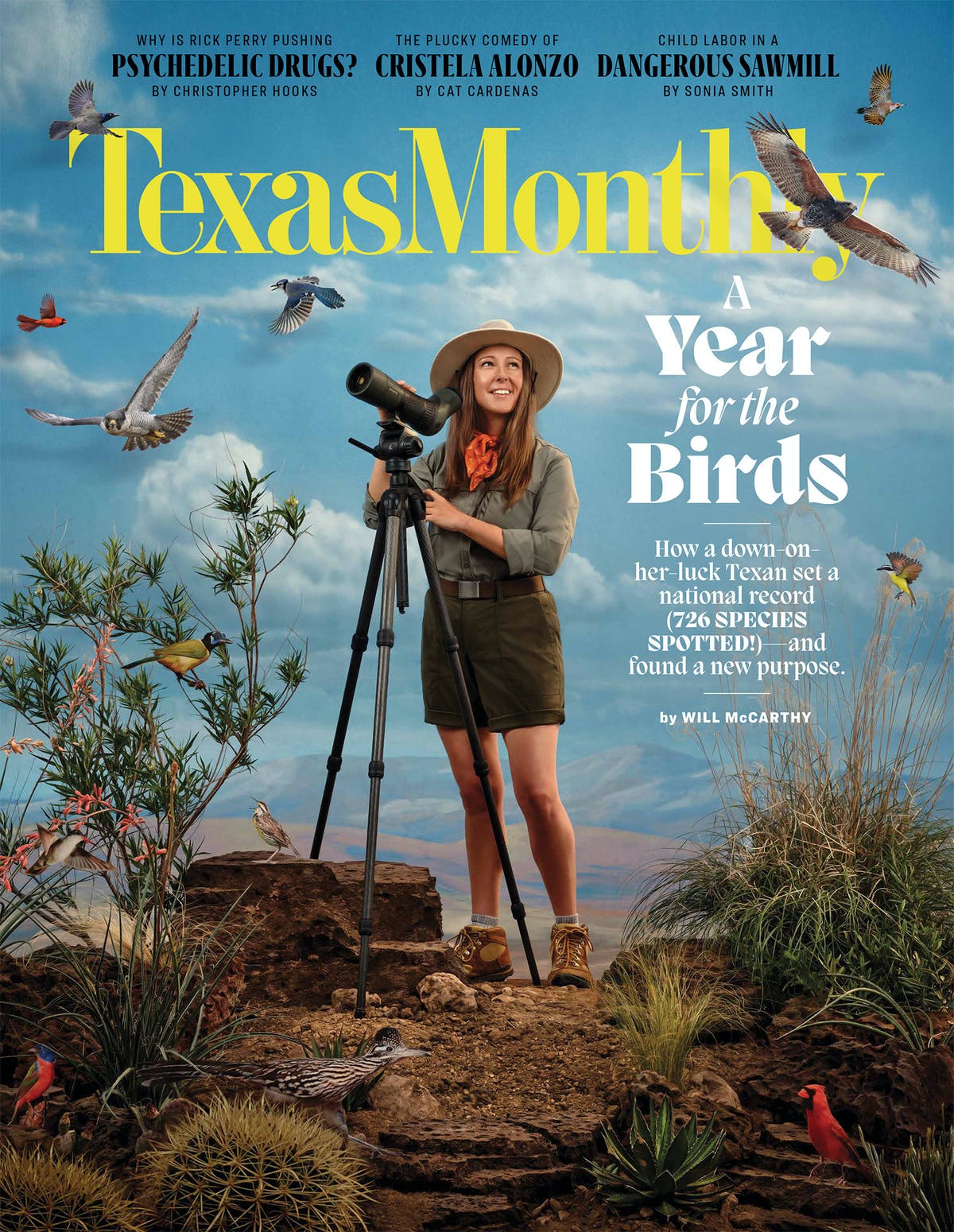 Tiffany Kersten on the cover of Texas Monthly